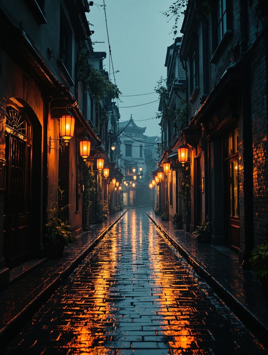 旧城雨后的老街 - 旧城往事剧照